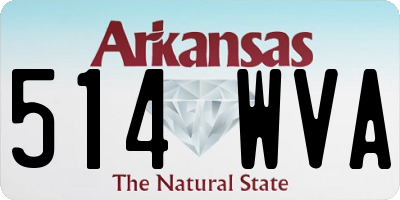 AR license plate 514WVA