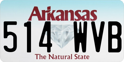 AR license plate 514WVB