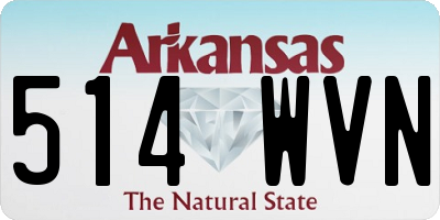 AR license plate 514WVN