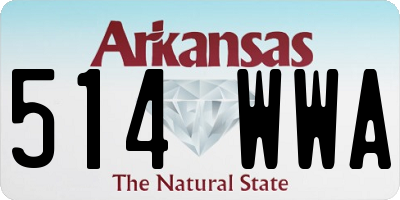 AR license plate 514WWA