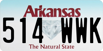 AR license plate 514WWK