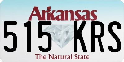 AR license plate 515KRS