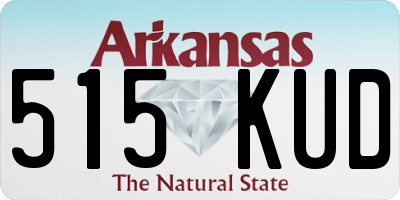 AR license plate 515KUD