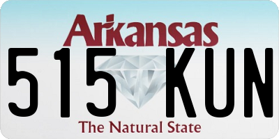 AR license plate 515KUN