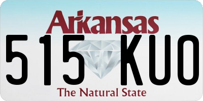 AR license plate 515KUO