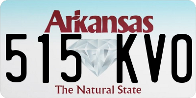 AR license plate 515KVO