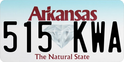 AR license plate 515KWA