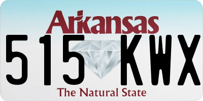 AR license plate 515KWX