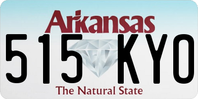 AR license plate 515KYO