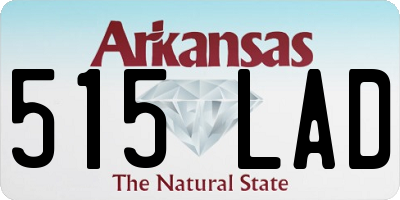 AR license plate 515LAD