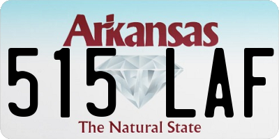 AR license plate 515LAF