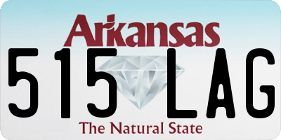 AR license plate 515LAG