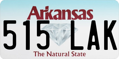 AR license plate 515LAK