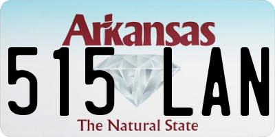 AR license plate 515LAN