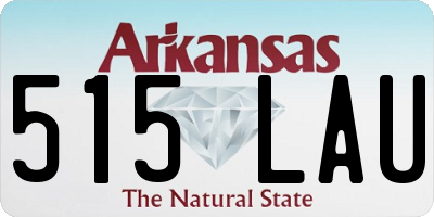 AR license plate 515LAU