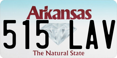 AR license plate 515LAV