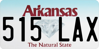 AR license plate 515LAX