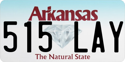 AR license plate 515LAY