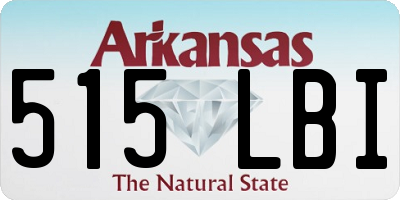 AR license plate 515LBI