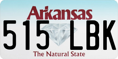 AR license plate 515LBK