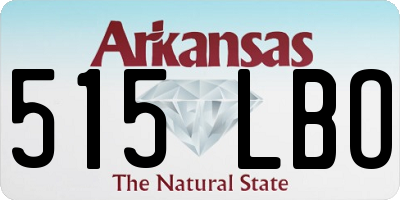 AR license plate 515LBO