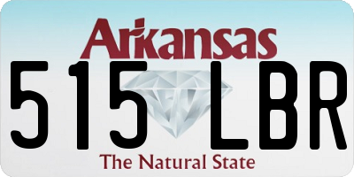 AR license plate 515LBR