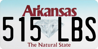 AR license plate 515LBS