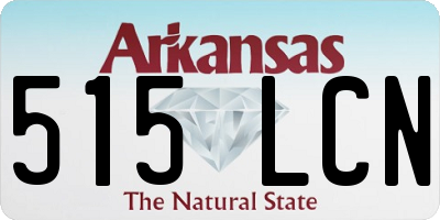AR license plate 515LCN