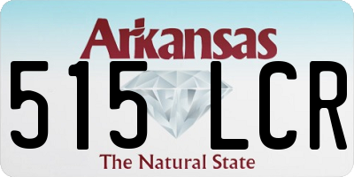 AR license plate 515LCR