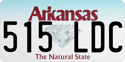 AR license plate 515LDC