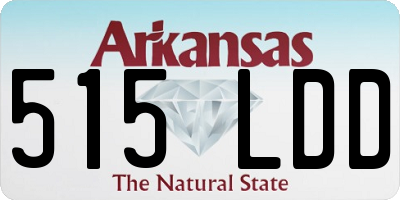 AR license plate 515LDD