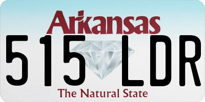 AR license plate 515LDR