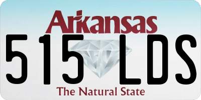 AR license plate 515LDS