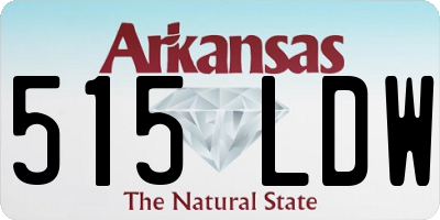 AR license plate 515LDW