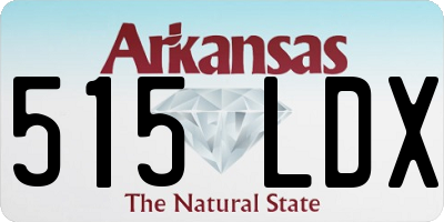 AR license plate 515LDX