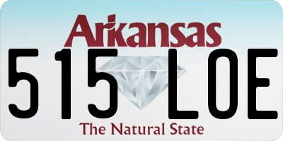 AR license plate 515LOE