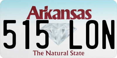 AR license plate 515LON