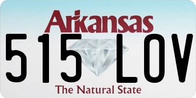 AR license plate 515LOV