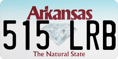 AR license plate 515LRB