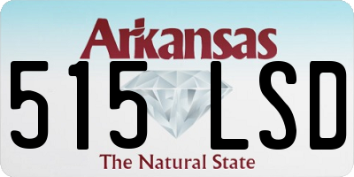 AR license plate 515LSD