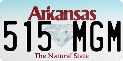AR license plate 515MGM