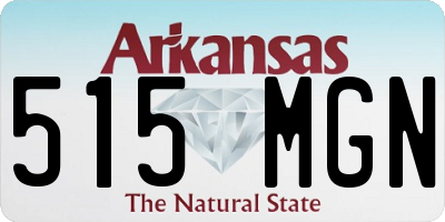 AR license plate 515MGN