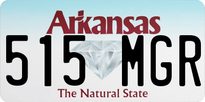 AR license plate 515MGR