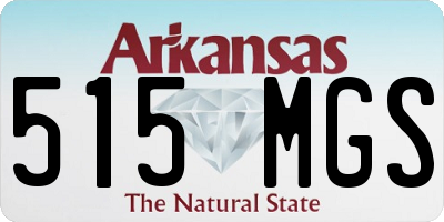 AR license plate 515MGS