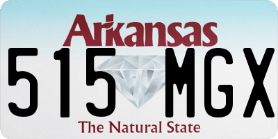 AR license plate 515MGX