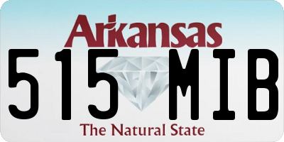 AR license plate 515MIB