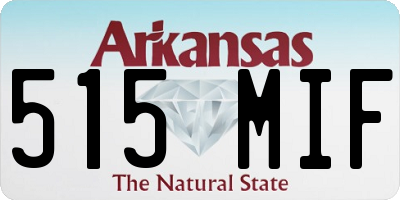 AR license plate 515MIF