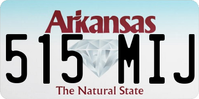 AR license plate 515MIJ