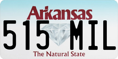 AR license plate 515MIL