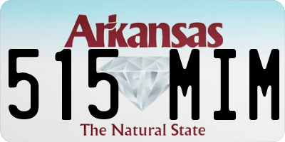 AR license plate 515MIM